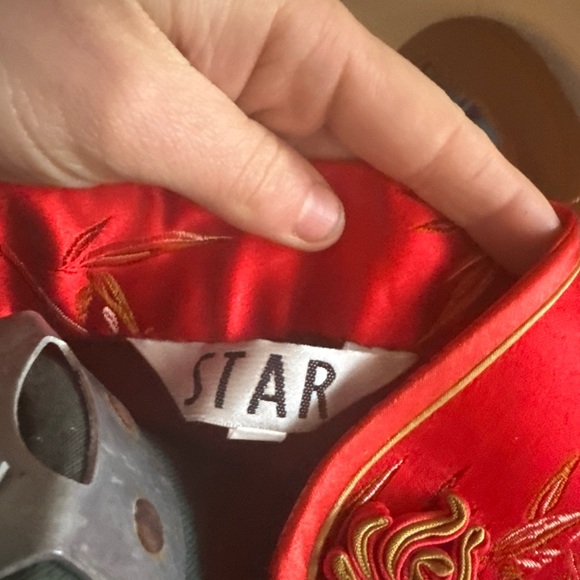 Qipao red bamboo top - Picture 2 of 4